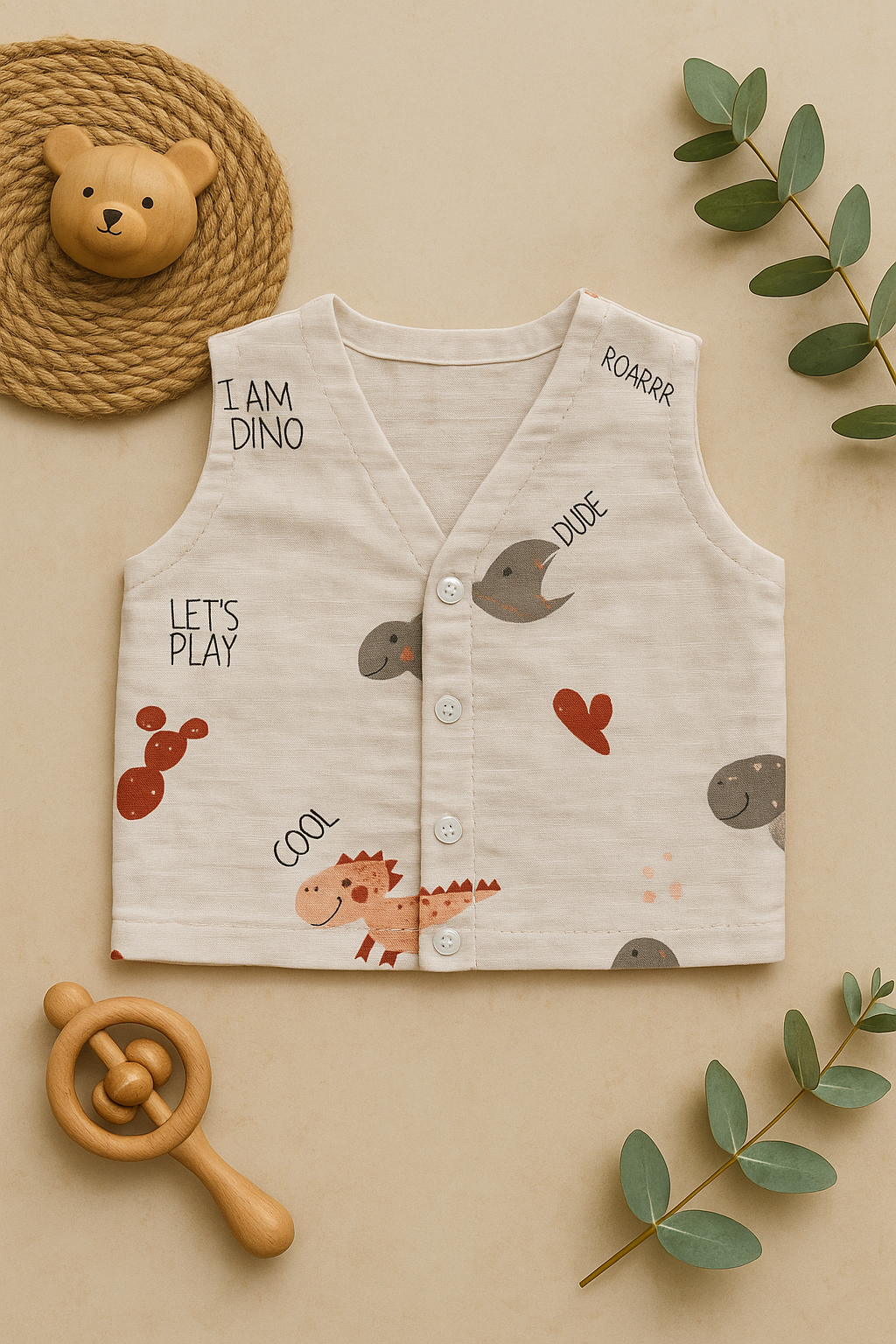 Roar & Romp Muslin Jabla Set