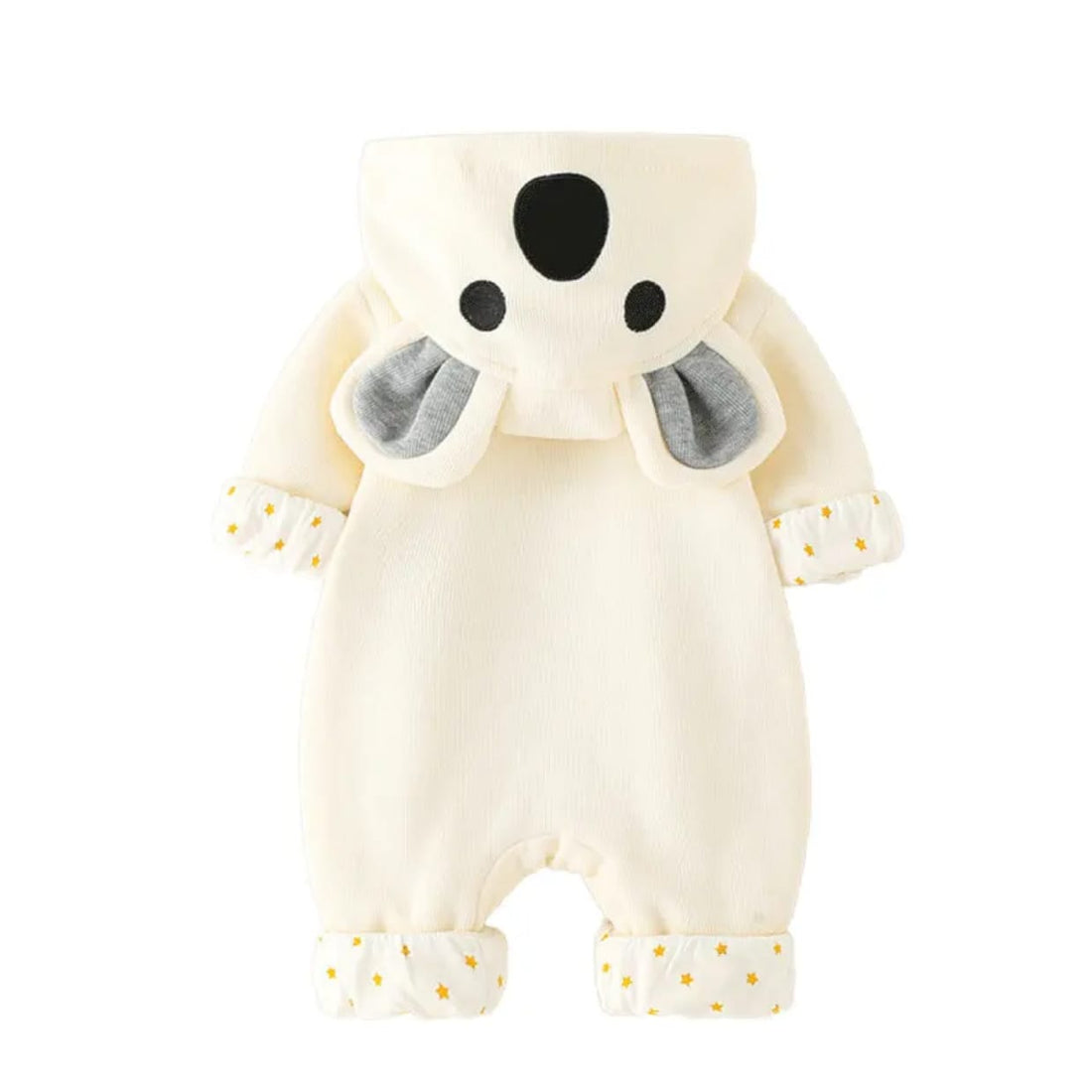 Knitted Cotton Baby Romper – Koala Hooded Jumpsuit