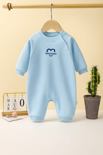 Baby Romper with Soft Blue Finish | Cozy Cotton Onesie