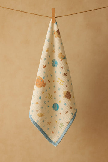 Muslin Baby Blanket – Soft &amp; Breathable 100% Cotton Blanket (110×100 cm)