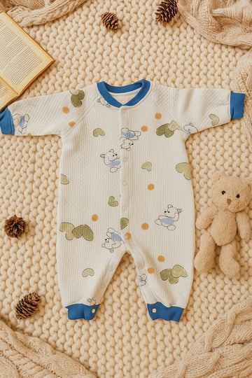 Baby Cotton Winter Sleepsuit – Soft &amp; Breathable 100% Cotton Romper for Newborns