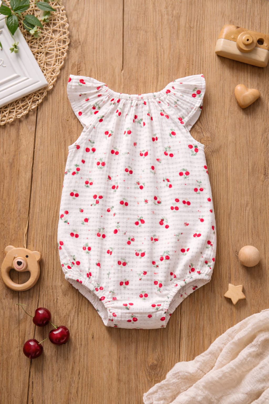 Baby Cotton Summer Romper Dress | Lightweight Printed Baby Outfit