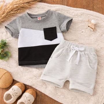 Baby Cotton Summer T-Shirt &amp; Shorts Set | Soft Breathable Cotton Outfit