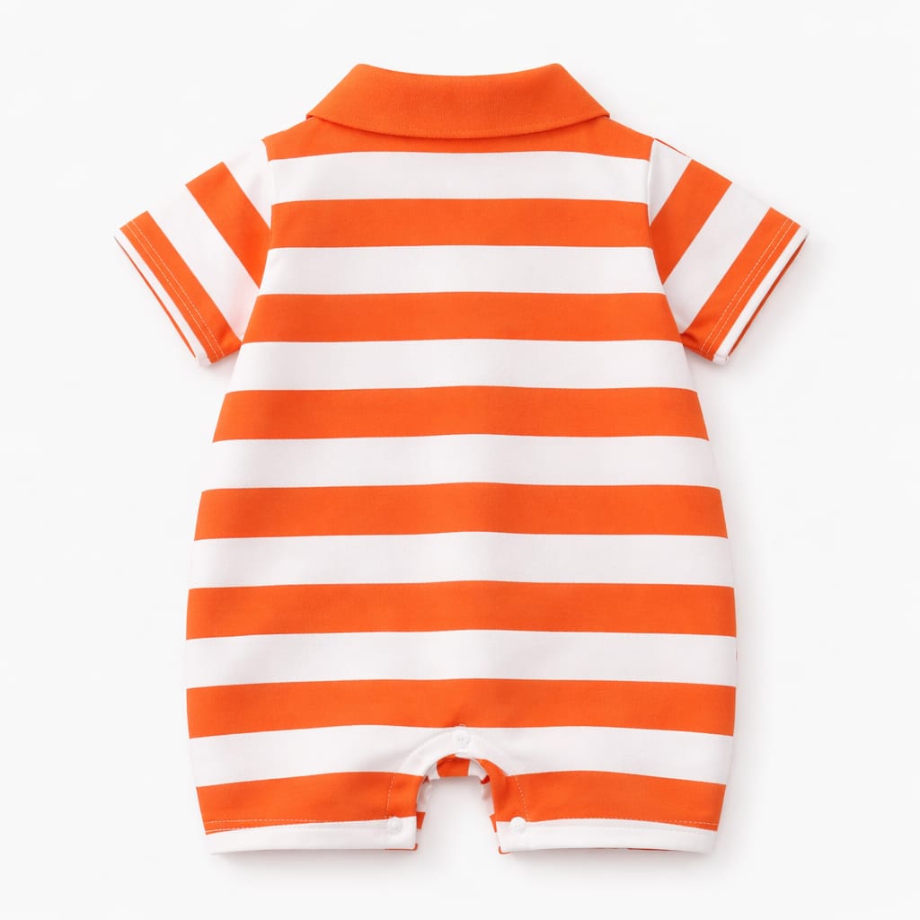 Baby Cotton Striped Summer Romper | Soft Breathable Cotton Outfit
