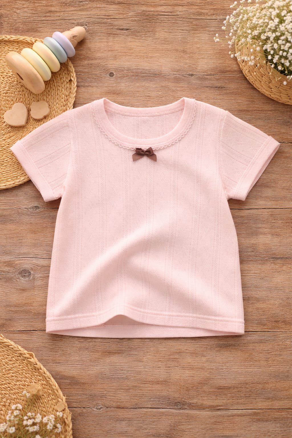 Baby Cotton Summer T-Shirt Set | Soft Printed Baby Tops (Pack of 2)