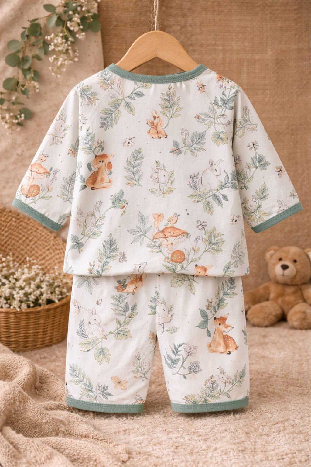 Baby Bamboo Cotton Summer Clothing Set | Soft Printed 2-Piece Baby Outfit