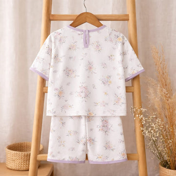 Baby Bamboo Cotton Summer Clothing Set | Soft Floral 2-Piece Baby Outfit