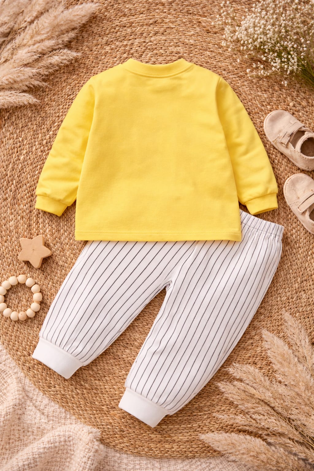Baby Cotton Elephant Print Co-ord Set | Soft Breathable Top &amp; Bottom Outfit