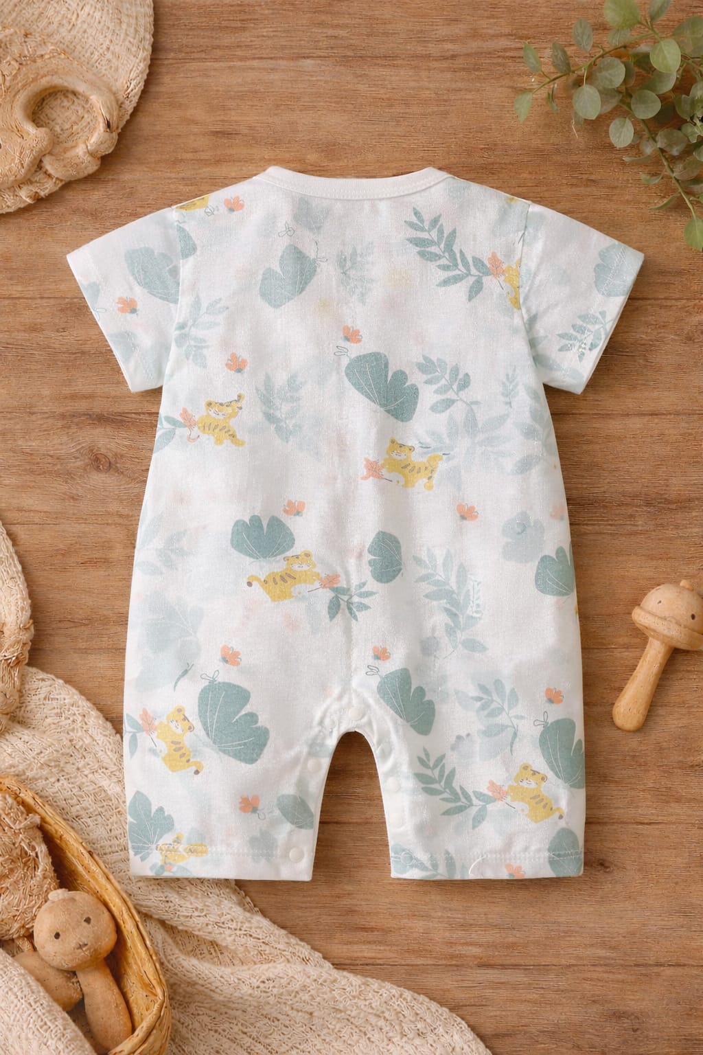 Baby Cotton Printed Romper | Half Sleeve Summer Baby Onesie