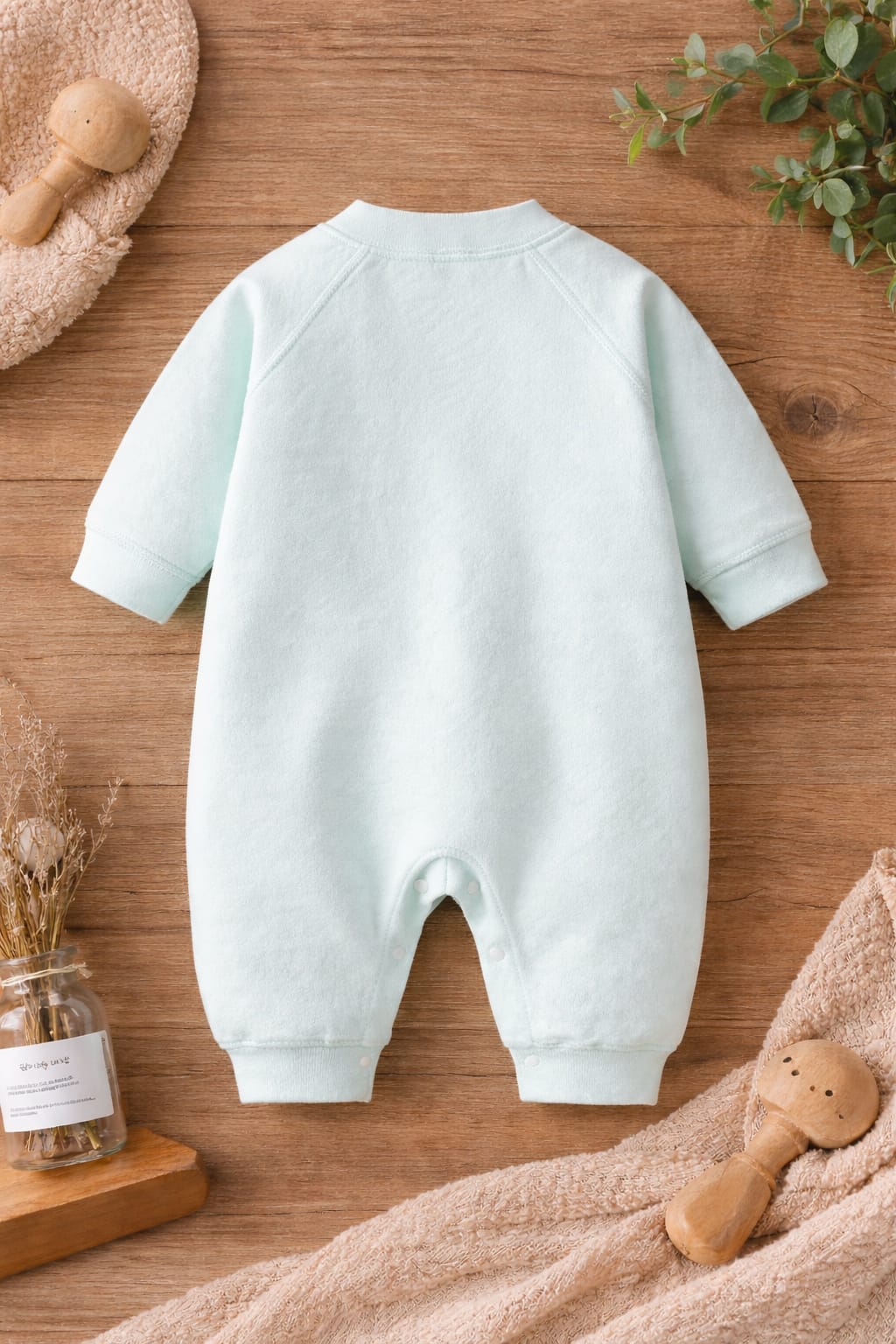 Baby Cotton Full Sleeve Romper | Soft Snap Button Baby Onesie