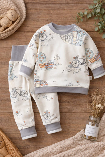 Baby Cotton Summer Co-ord Set | Soft Printed T-Shirt &amp; Pant Set for Babies