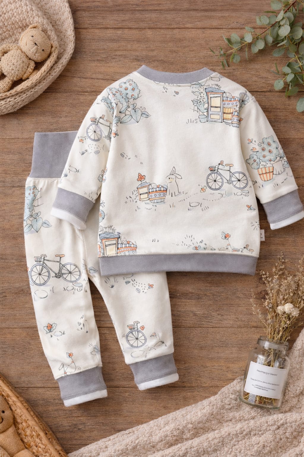 Baby Cotton Summer Co-ord Set | Soft Printed T-Shirt &amp; Pant Set for Babies