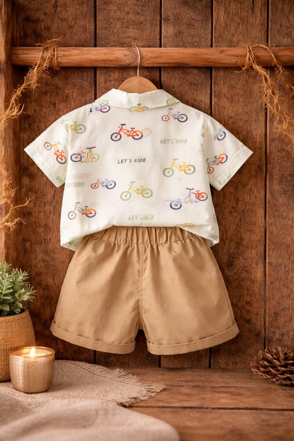 Boys 3-Piece Summer Outfit Set with Printed Shirt, T-Shirt & Shorts | Casual Kids Wear