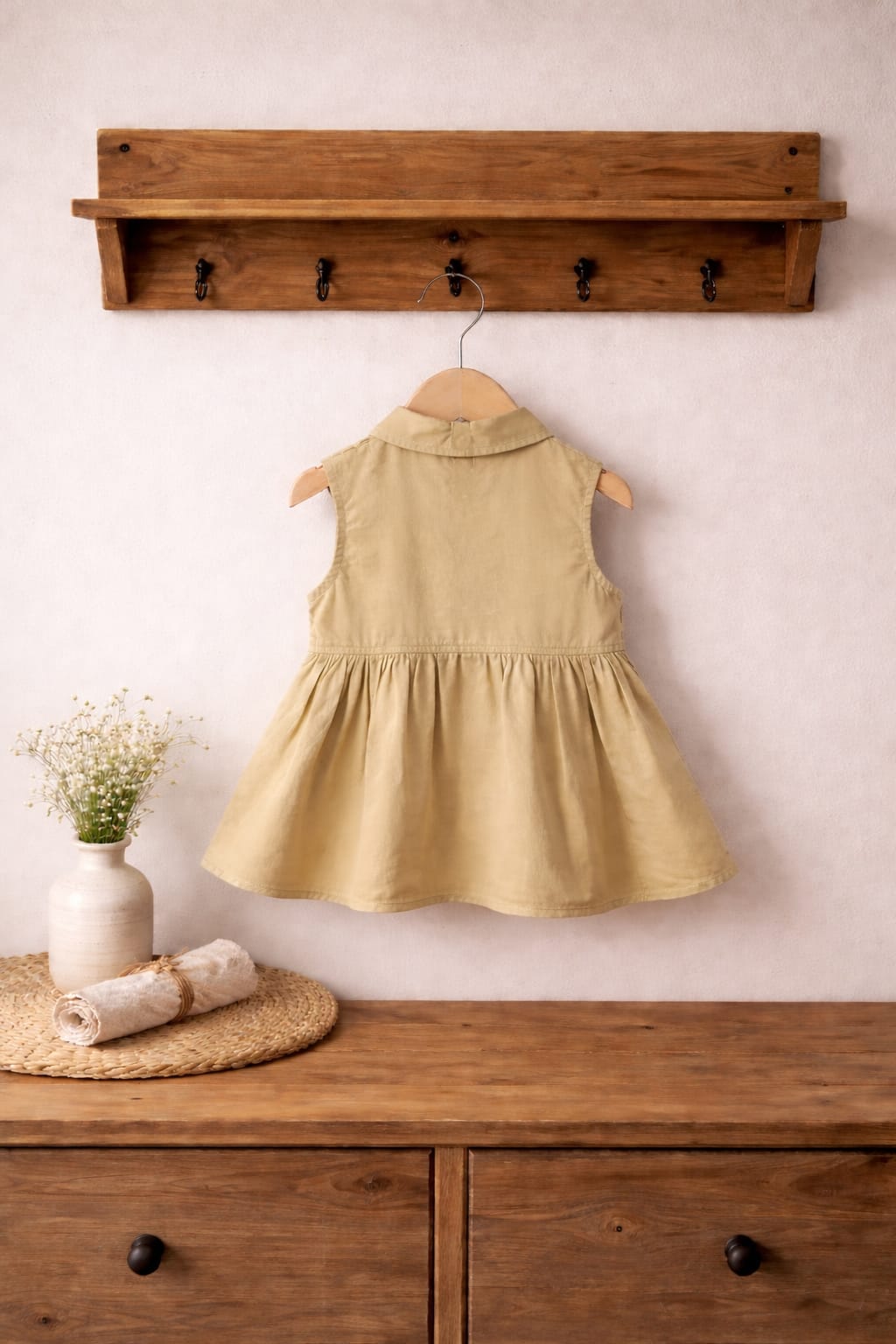 Baby Girls Cotton Summer Dress | Sleeveless Stylish Casual Outfit for Kids
