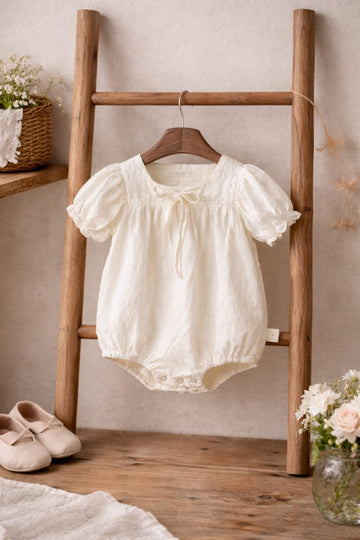 Baby Girls Cotton Romper Dress | Soft Summer One-Piece Outfit for Infants