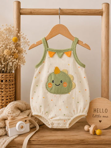 Dino Buddy Summer Cotton Bubble Romper